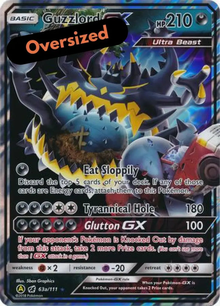 Guzzlord GX (63a/111) (Jumbo Card) [Sun & Moon: Crimson Invasion] - Pokemon Single