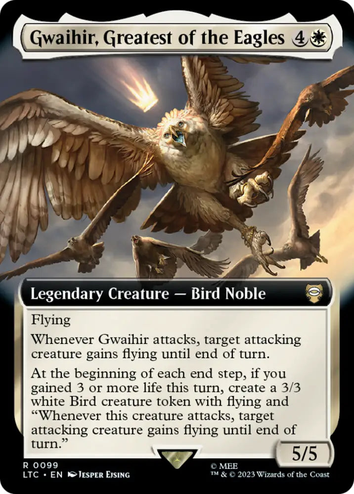 Gwaihir Greatest of the Eagles (Extended Art) [The Lord of the Rings: Tales of Middle-Earth Commander] - MTG Single
