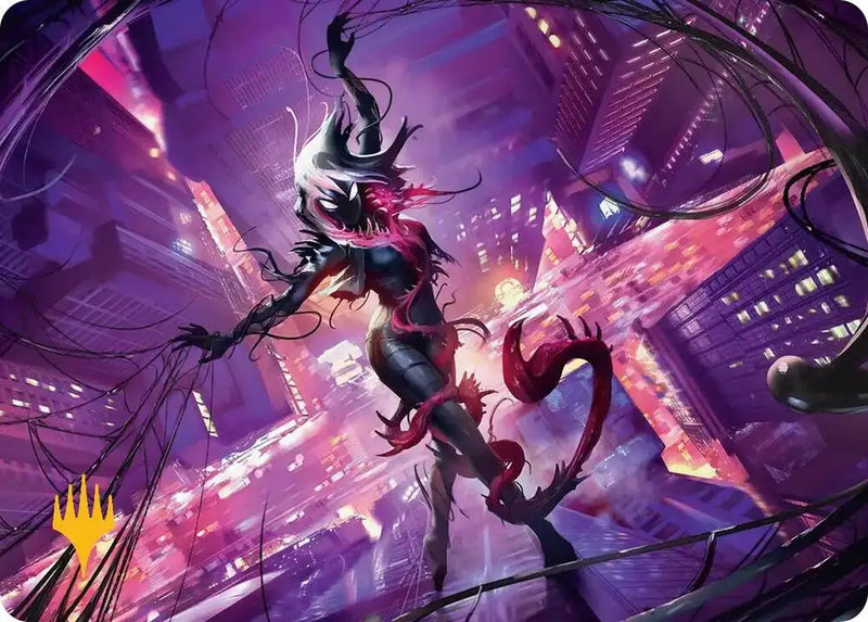 Gwenom, Remorseless Art Card (Gold-Stamped Planeswalker Symbol) (8) [Marvel's Spider-Man Art Series]