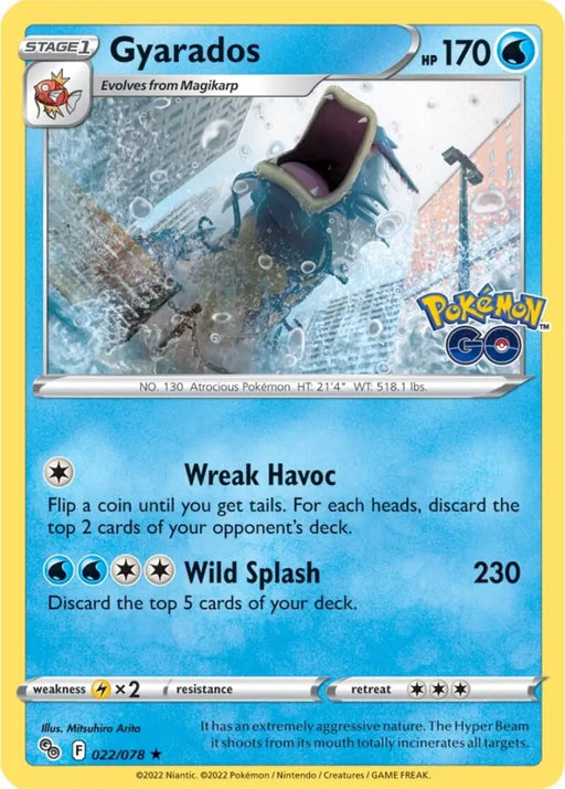 Gyarados (022/078) [Pokémon GO] - Pokemon Single