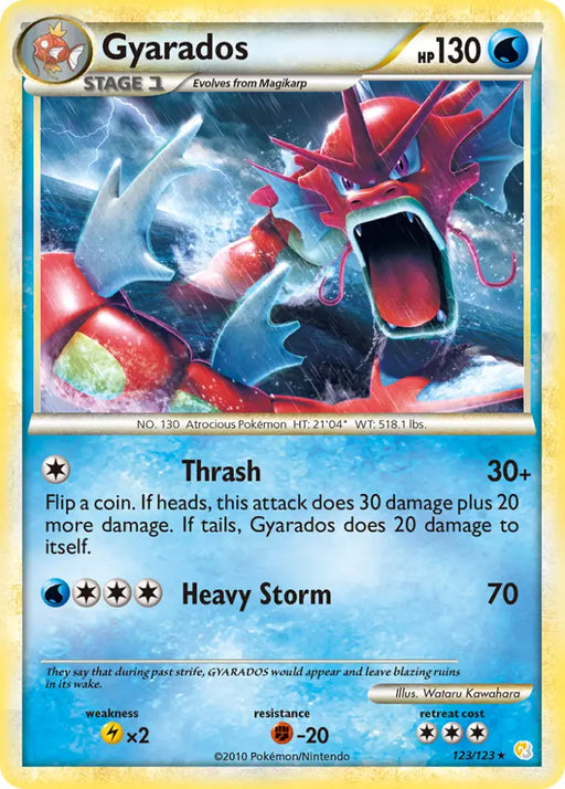 Gyarados (123/123) [HeartGold & SoulSilver: Base Set] - Pokemon Single