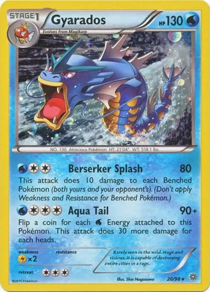 Gyarados (20/98) (Cosmos Holo) [XY: Ancient Origins] - Pokemon Single