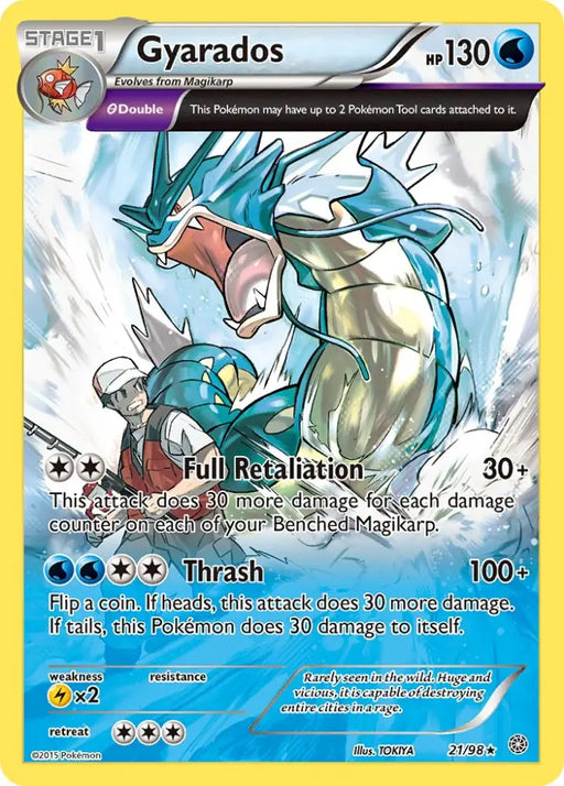 Gyarados (21/98) (Cosmos Holo) (Theme Deck Exclusive) [XY: Ancient Origins] - Pokemon Single