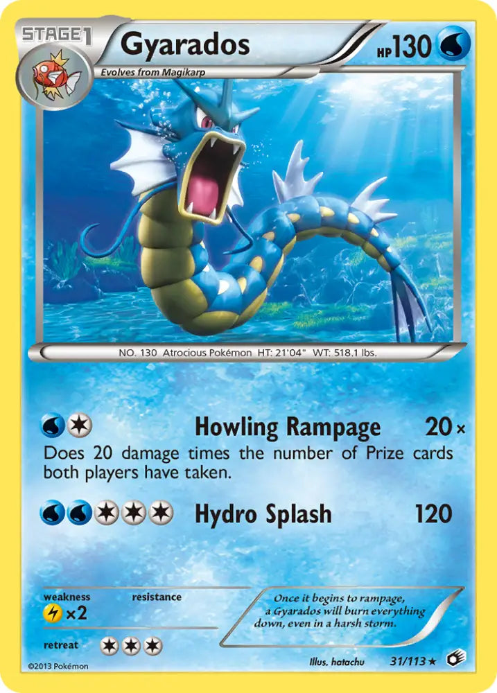 Gyarados (31/113) [Black & White: Legendary Treasures] - Pokemon Single