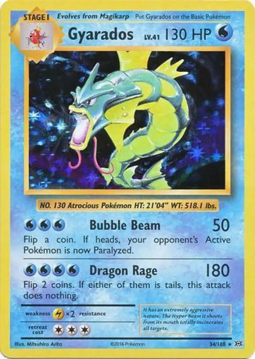 Gyarados (34/108) [XY: Evolutions] - Pokemon Single