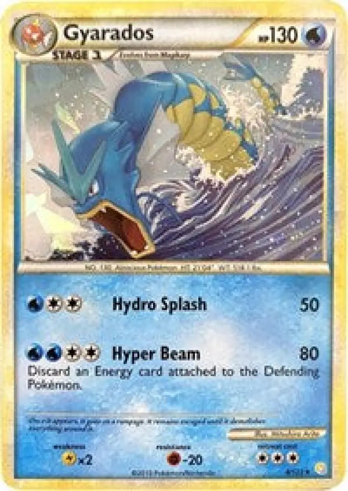 Gyarados (4/123) (Cracked Ice Holo) [HeartGold & SoulSilver: Base Set] - Pokemon Single