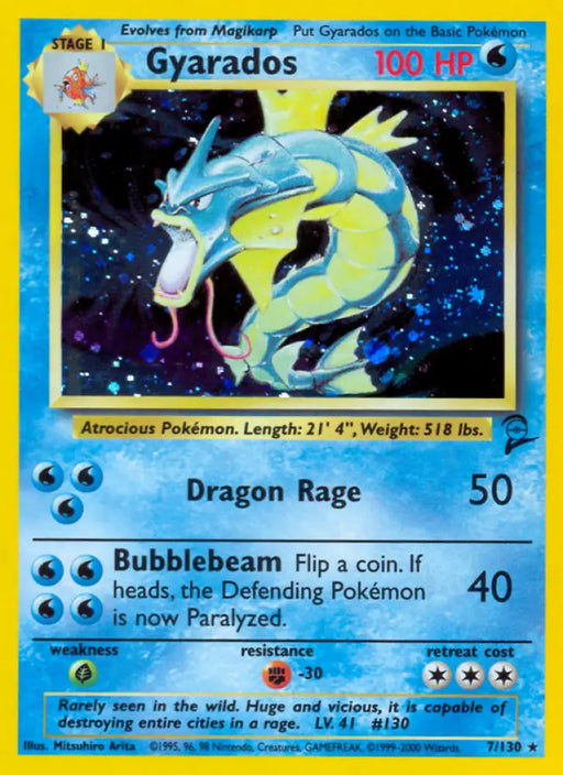 Gyarados (7/130) [Base Set 2] - Pokemon Single