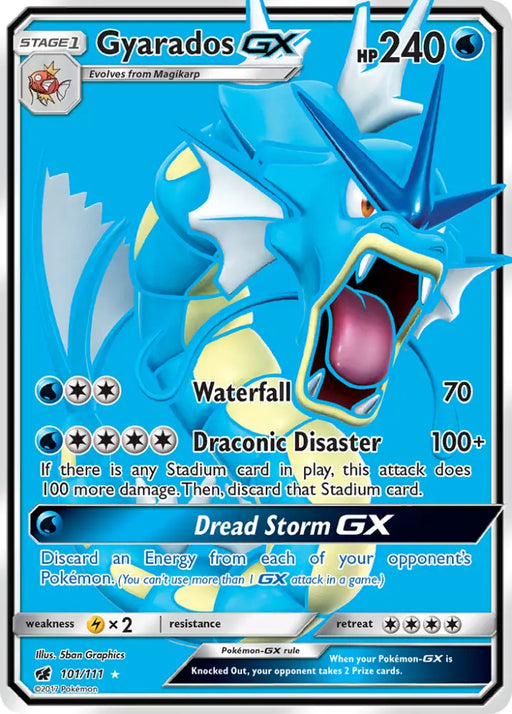 Gyarados GX (101/111) [Sun & Moon: Crimson Invasion] - Pokemon Single