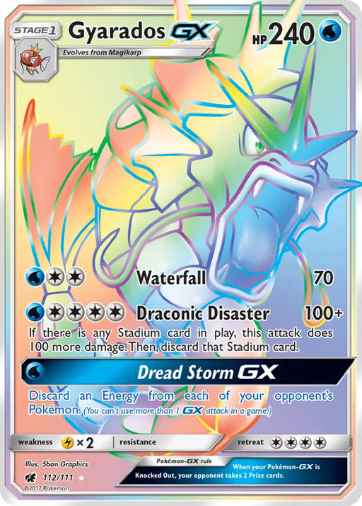 Gyarados GX (112/111) [Sun & Moon: Crimson Invasion] - Pokemon Single