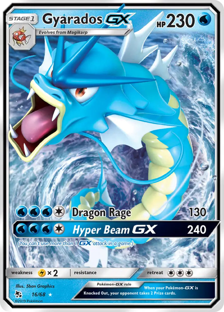 Gyarados GX (16/68) [Sun & Moon: Hidden Fates] - Pokemon Single