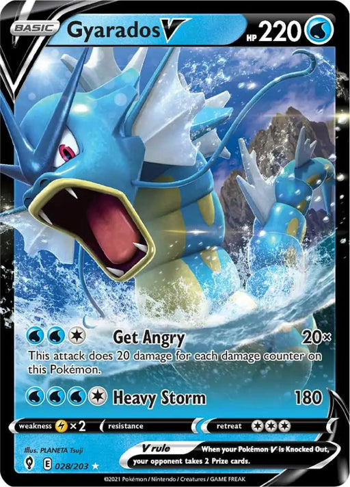 Gyarados V (028/203) [Sword & Shield: Evolving Skies] - Pokemon Single