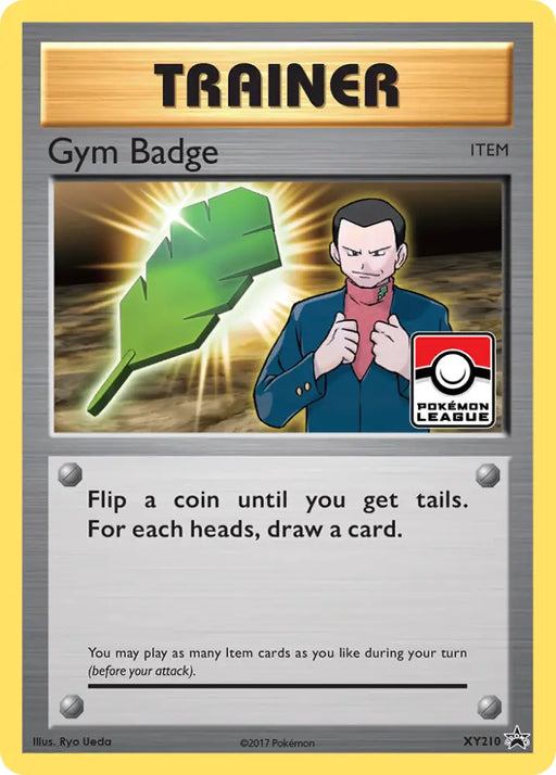 Gym Badge (XY210) (Giovanni) [XY: Black Star Promos] - Pokemon Single