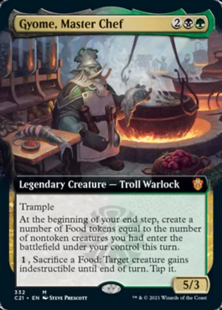 Gyome Master Chef (Extended Art) [Commander 2021] - MTG Single