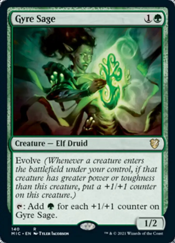 Gyre Sage [Innistrad: Midnight Hunt Commander] - MTG Single