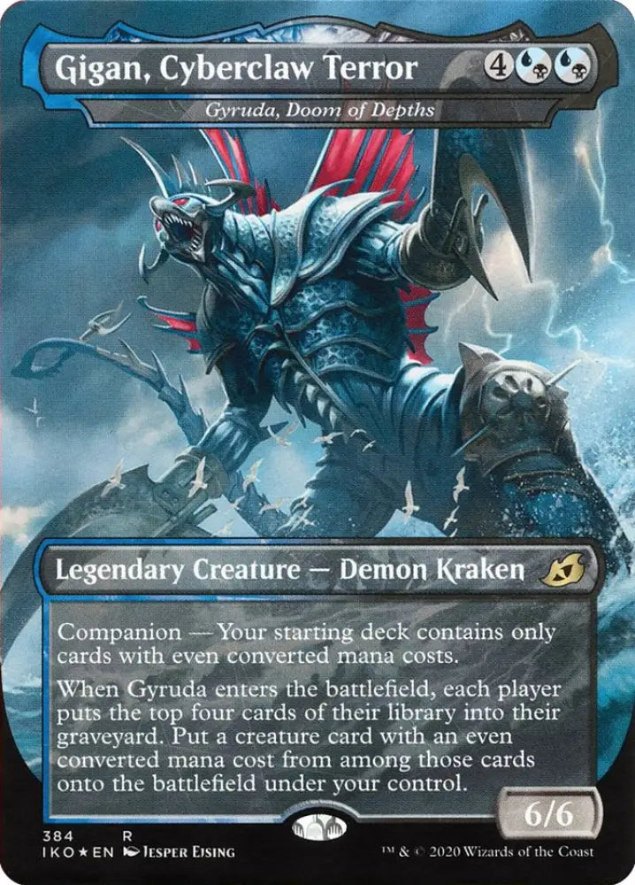 Gyruda Doom of Depths - Gigan Cyberclaw Terror (Godzilla Series) [Ikoria: Lair of Behemoths] - MTG Single