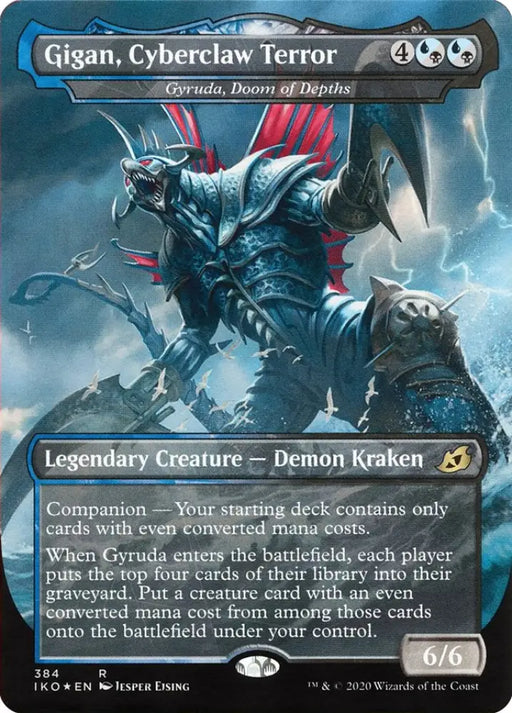 Gyruda Doom of Depths - Gigan Cyberclaw Terror (Godzilla Series) [Ikoria: Lair of Behemoths] - MTG Single