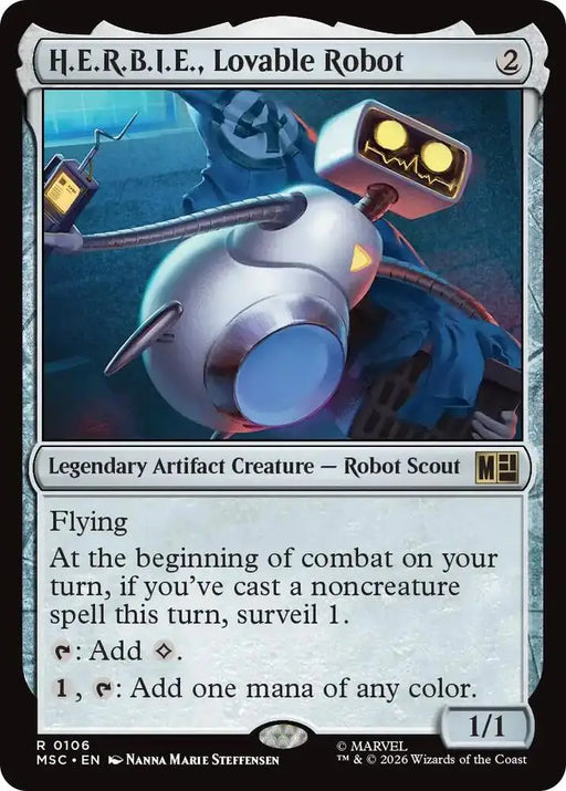 H.E.R.B.I.E., Lovable Robot (106) [Marvel Super Heroes Commander]