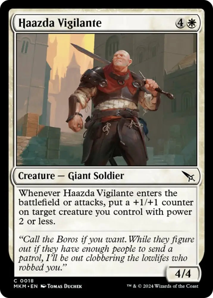 Haazda Vigilante [Murders at Karlov Manor] - MTG Single