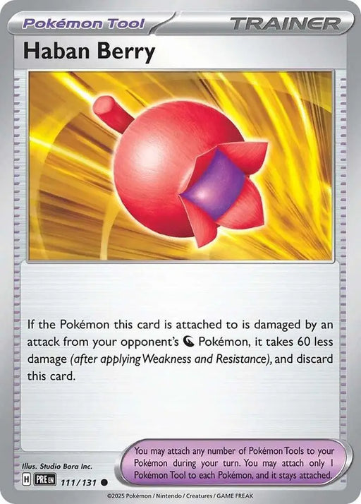 Haban Berry (111/131) [Scarlet & Violet: Prismatic Evolutions] - Pokemon Single