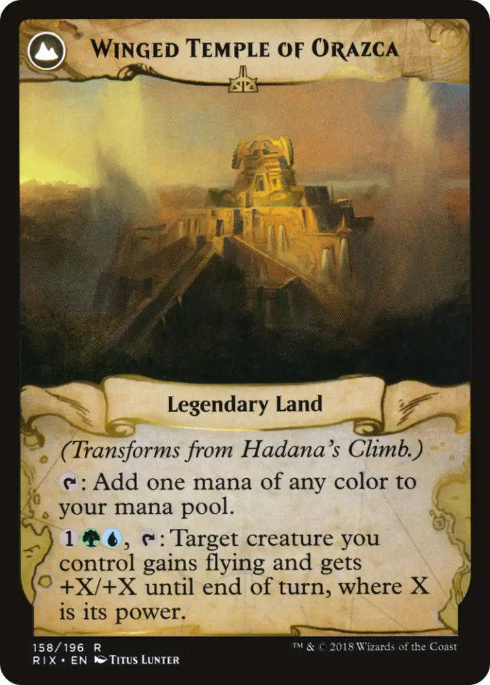 Hadana’s Climb // Winged Temple of Orazca [Secret Lair: From Cute to Brute] - MTG Single