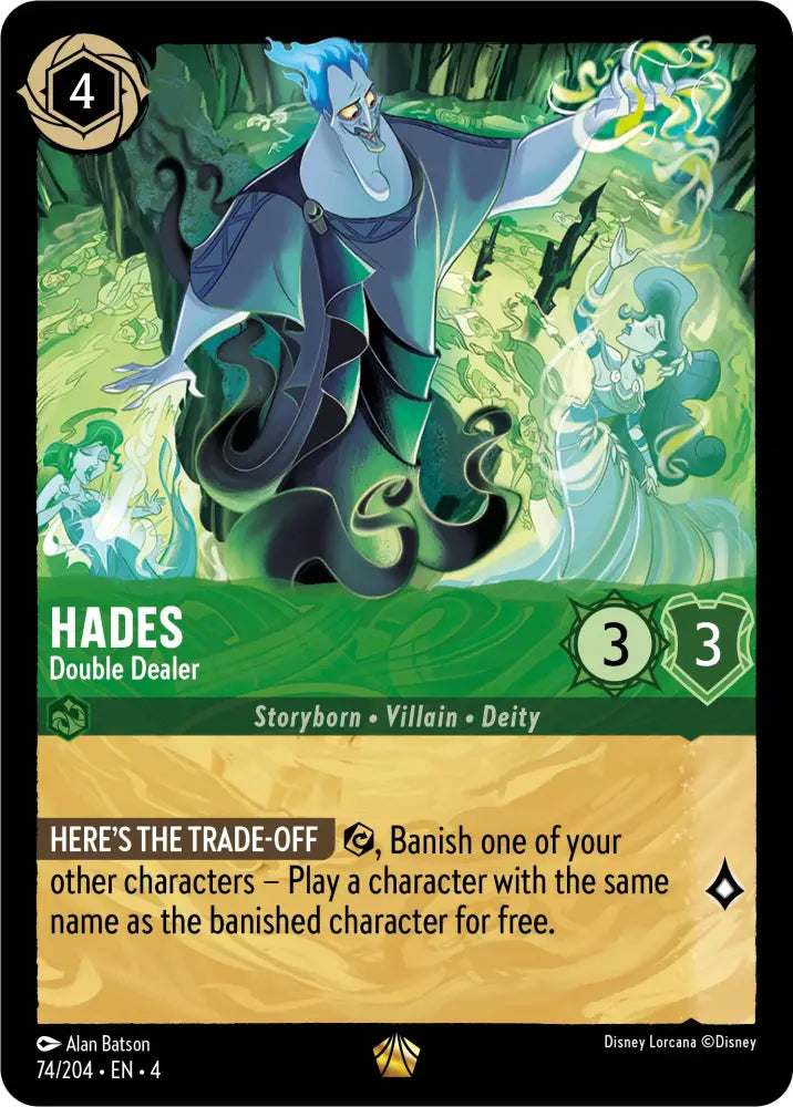 Hades - Double Dealer (74/204) [Ursula’s Return] - Lorcana Single
