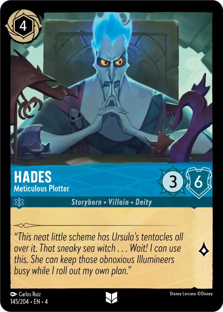 Hades - Meticulous Plotter (145/204) [Ursula’s Return] - Lorcana Single