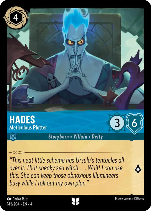 Hades - Meticulous Plotter (145/204) [Ursula’s Return] - Lorcana Single