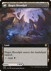Hagra Mauling // Hagra Broodpit (Extended Art) [Zendikar Rising] - MTG Single