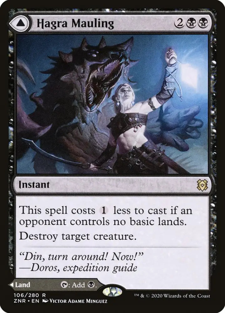 Hagra Mauling // Hagra Broodpit [Zendikar Rising] - MTG Single