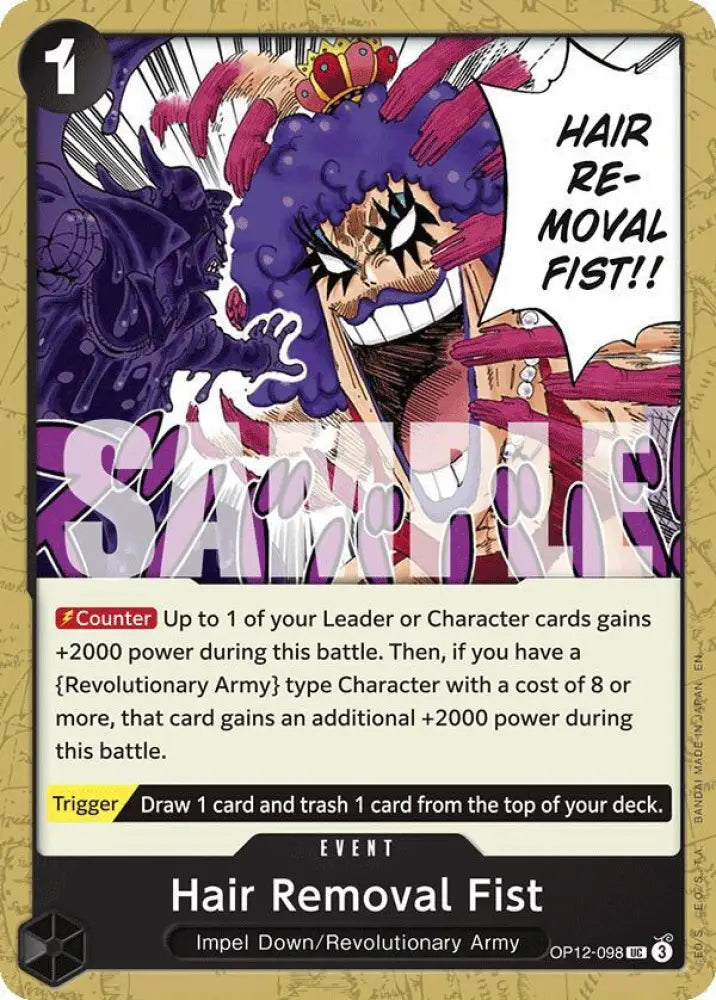 Hair Removal Fist (OP12-098) [Legacy of the Master]