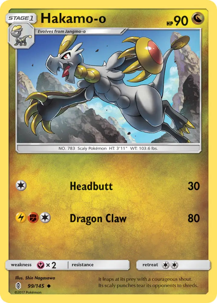 Hakamo-o (99/145) [Sun & Moon: Guardians Rising] - Pokemon Single