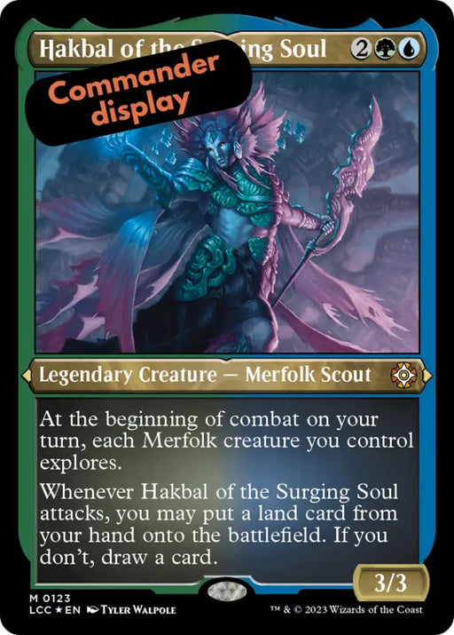 Hakbal of the Surging Soul (Display Commander) [The Lost Caverns of Ixalan Commander] - MTG Single