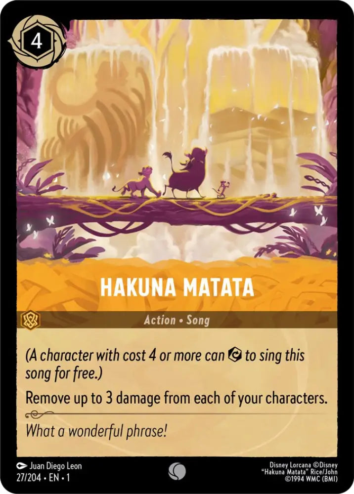 Hakuna Matata (27/204) [The First Chapter] - Lorcana Single