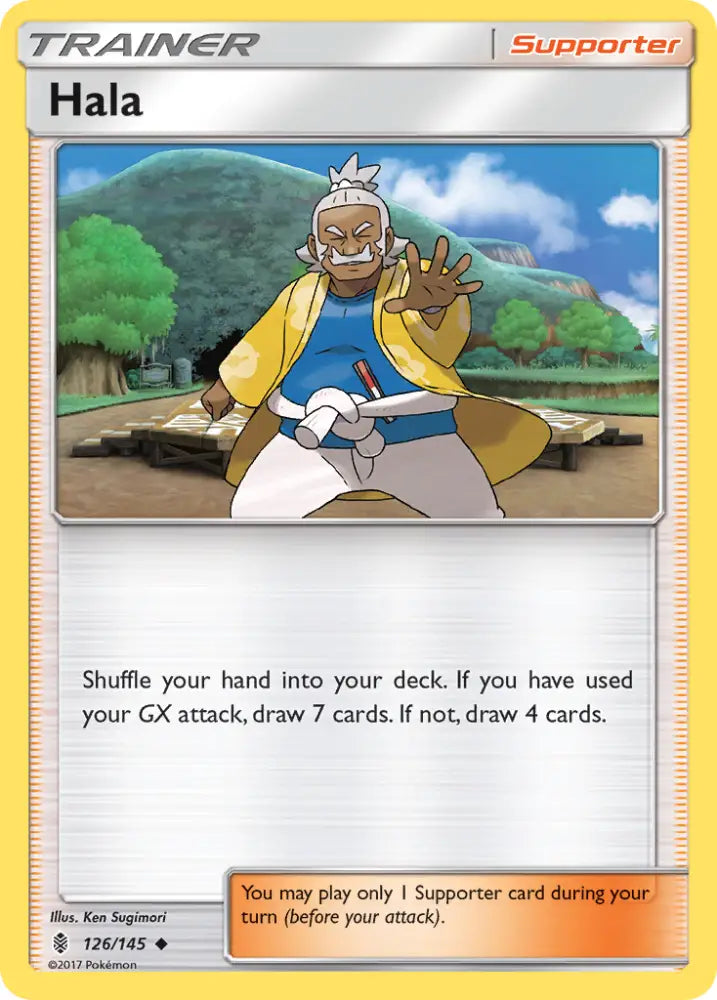 Hala (126/145) [Sun & Moon: Guardians Rising] - Pokemon Single