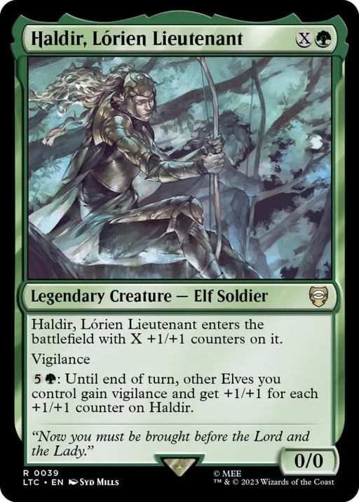Haldir Lorien Lieutenant [The Lord of the Rings: Tales of Middle-Earth Commander] - MTG Single