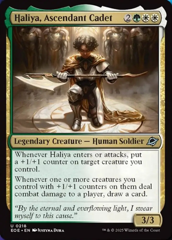 Haliya, Ascendant Cadet (218) [Edge of Eternities]