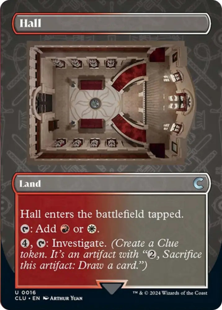 Hall (Borderless) [Ravnica: Clue Edition] - MTG Single