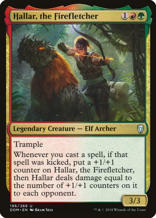 Hallar the Firefletcher [Dominaria] - MTG Single