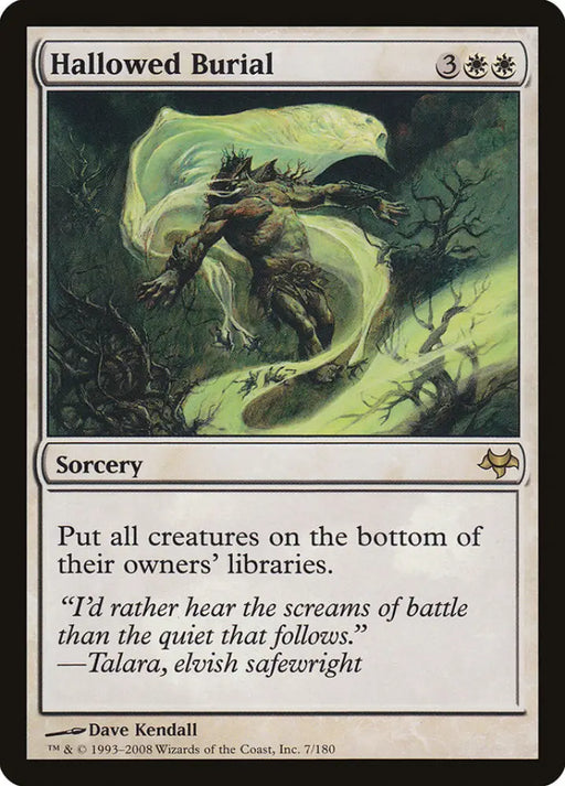 Hallowed Burial [Eventide] - MTG Single