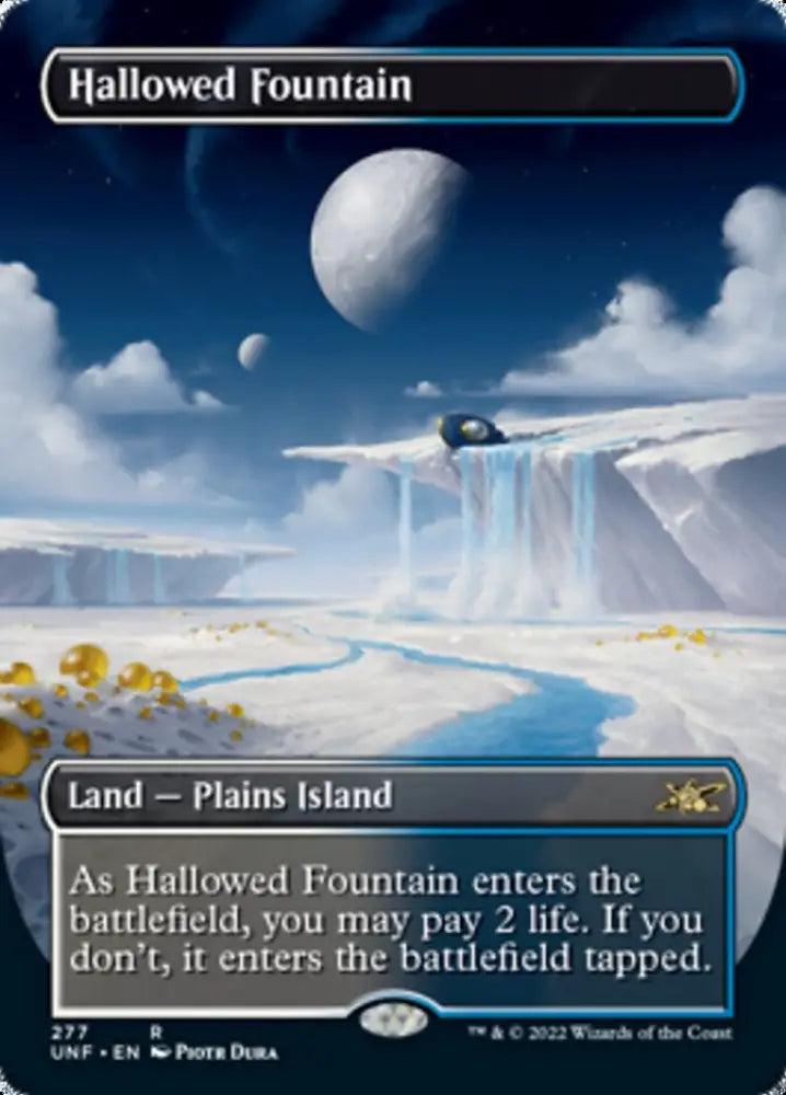 Hallowed Fountain (Borderless) [Unfinity] - MTG Single