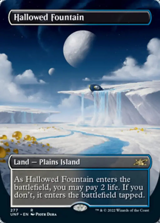 Hallowed Fountain (Borderless) [Unfinity] - MTG Single
