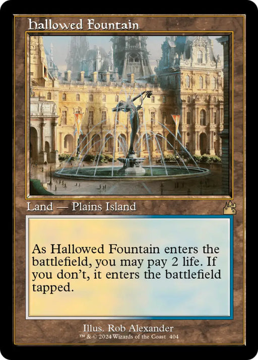 Hallowed Fountain (Retro) [Ravnica Remastered] - MTG Single