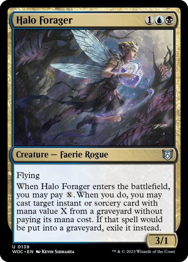 Halo Forager [Wilds of Eldraine Commander] - MTG Single