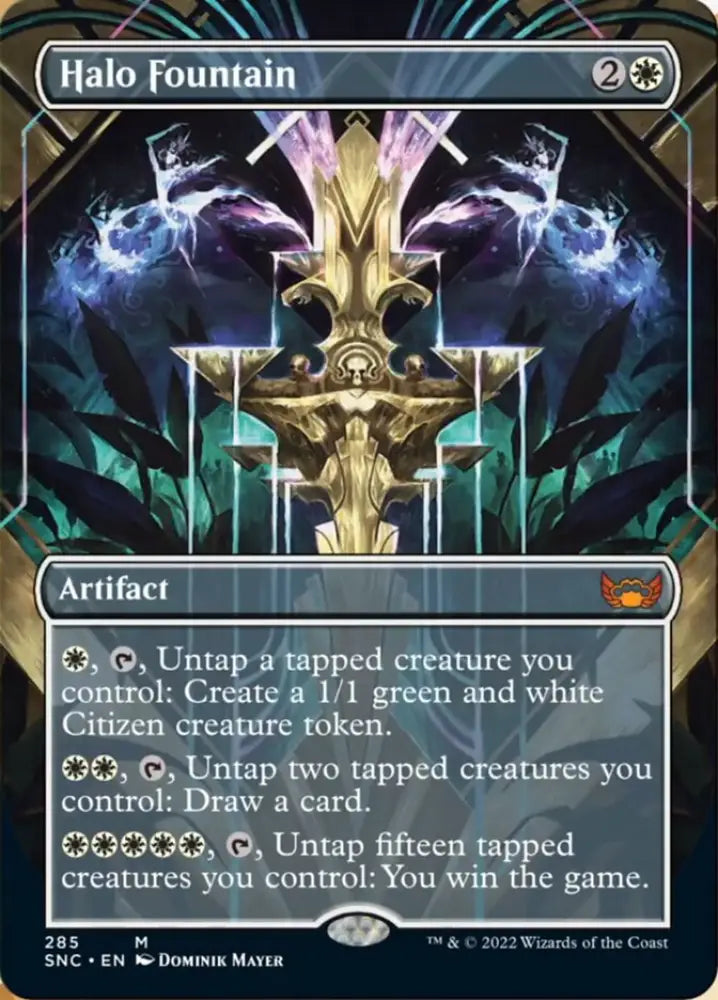 Halo Fountain (Borderless Alternate Art) [Streets of New Capenna] - MTG Single