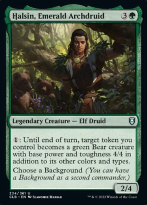 Halsin Emerald Archdruid [Commander Legends: Battle for Baldur’s Gate] - MTG Single