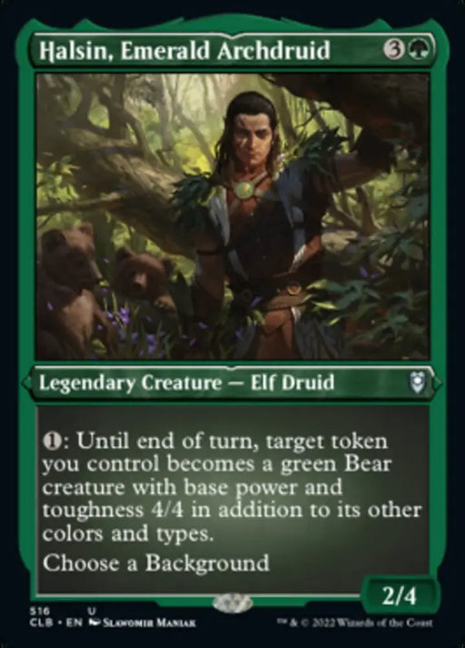 Halsin Emerald Archdruid (Foil Etched) [Commander Legends: Battle for Baldur’s Gate] - MTG Single