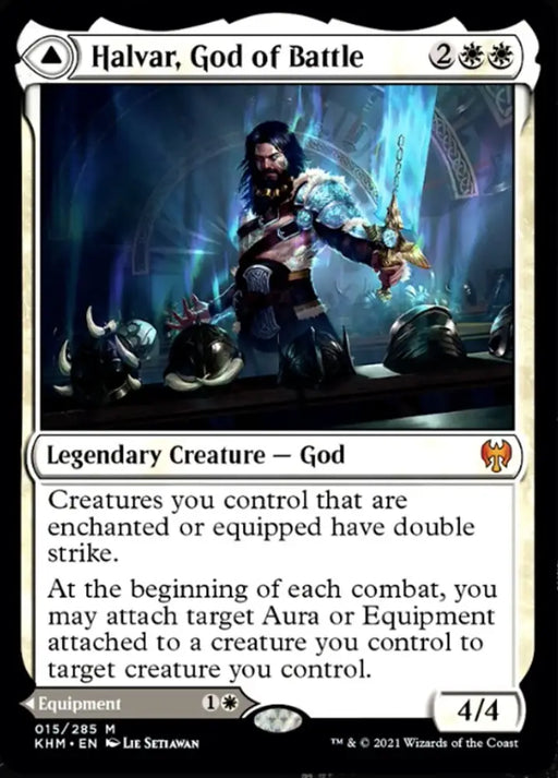 Halvar God of Battle // Sword of the Realms [Kaldheim] - MTG Single
