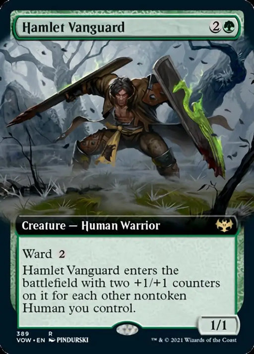 Hamlet Vanguard (Extended Art) [Innistrad: Crimson Vow] - MTG Single