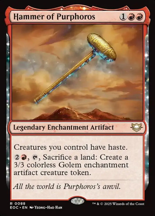 Hammer of Purphoros (88) [Edge of Eternities Commander]