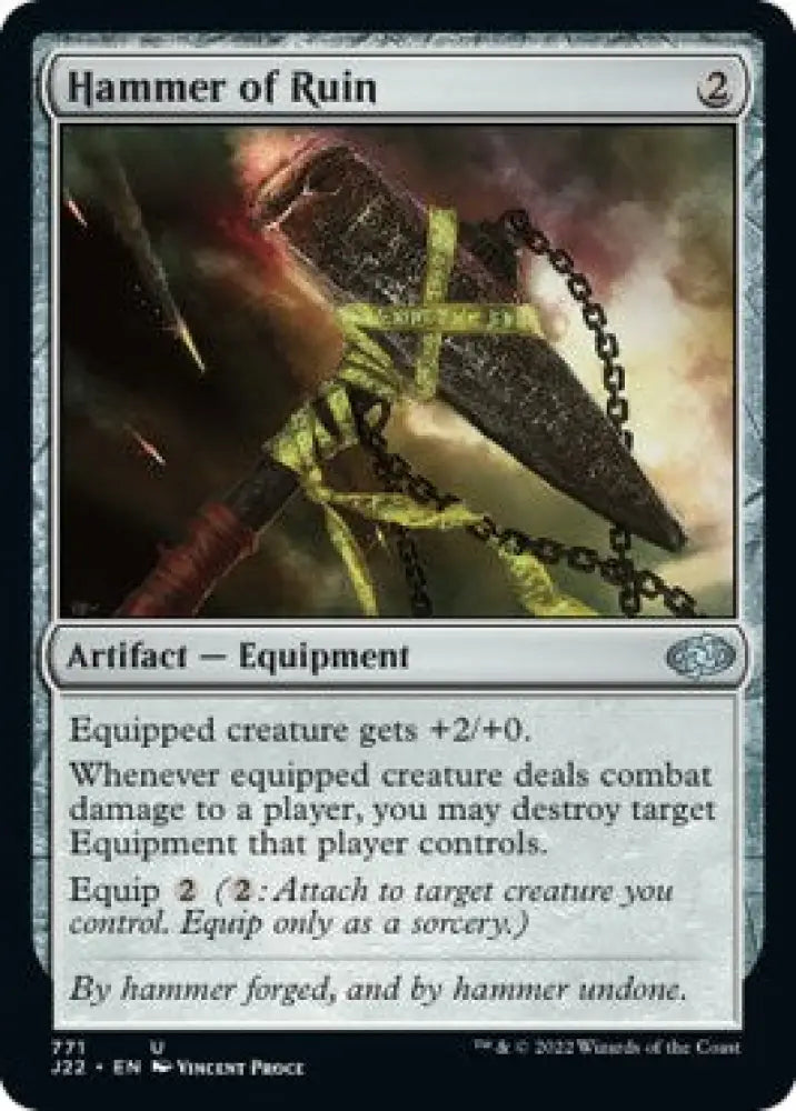 Hammer of Ruin [Jumpstart 2022] - MTG Single